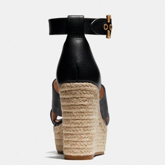 NIB Coach Isla Strappy Wedge Platform Sandals 8.5 - Picture 4 of 12